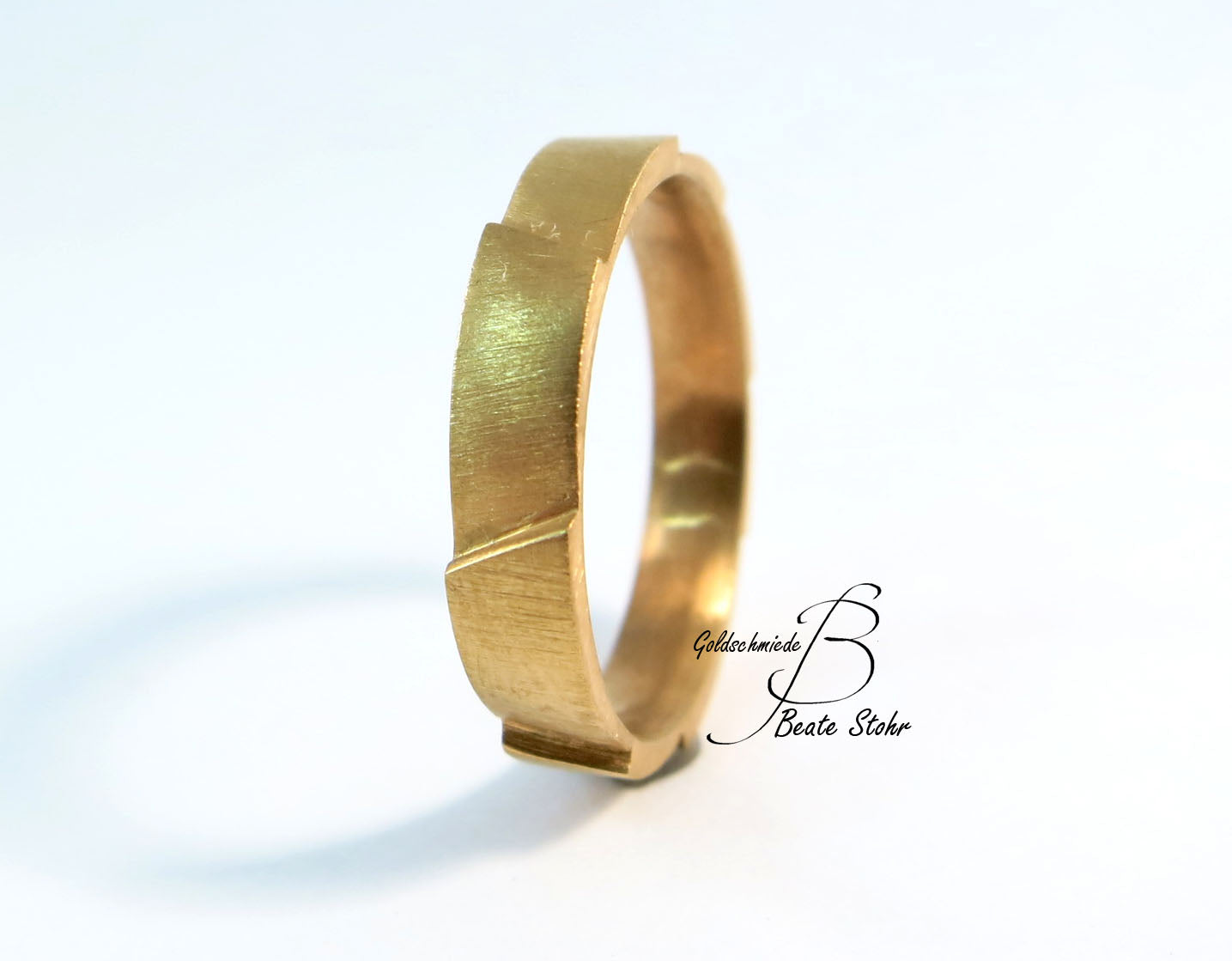 Trauring "Treppe der Liebe" 585/- Roségold