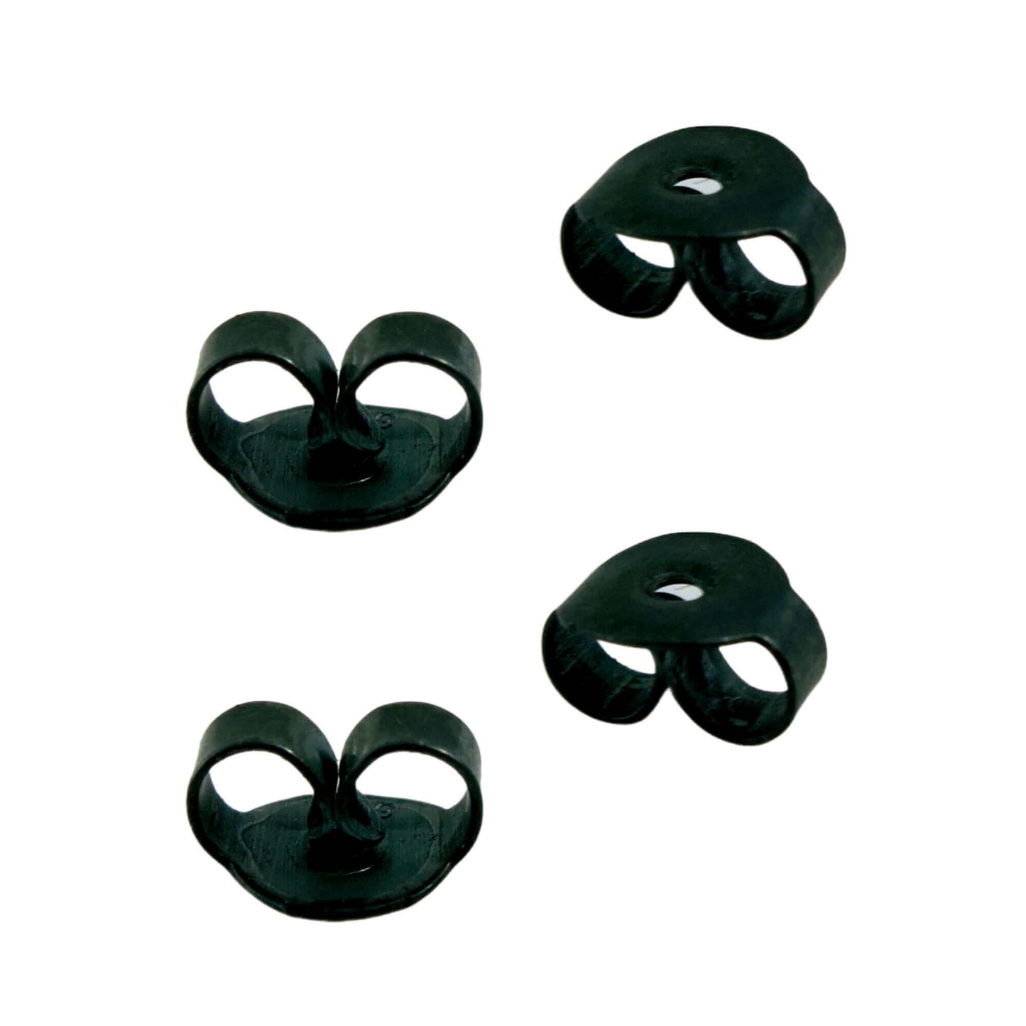 Schwarz Silber Ohrstecker Verschluss | Traumschmuckwerkstatt Shop
