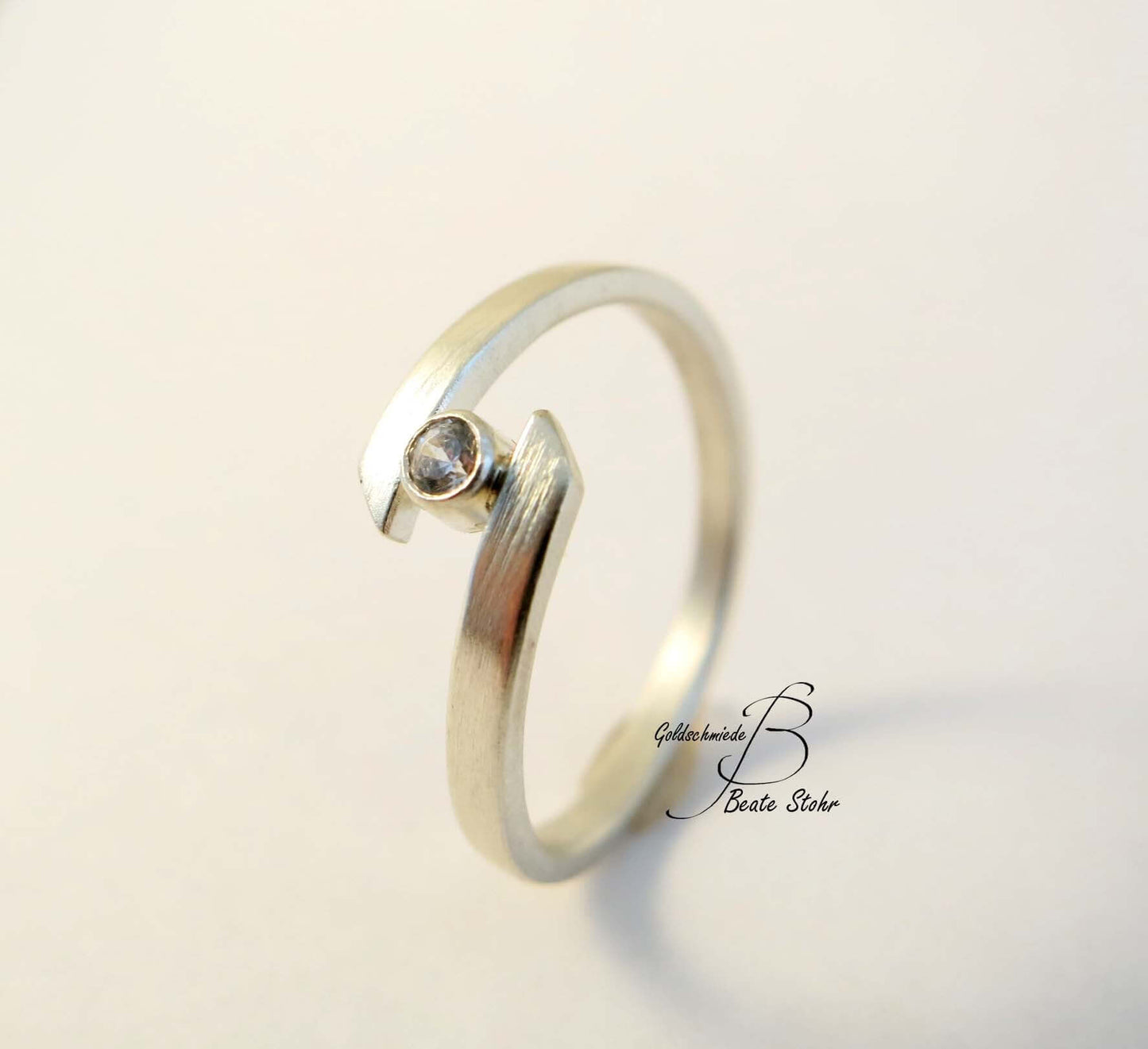 Verlobungs Zirkonia Silber Ring | Traumschmuckwerkstatt Shop
