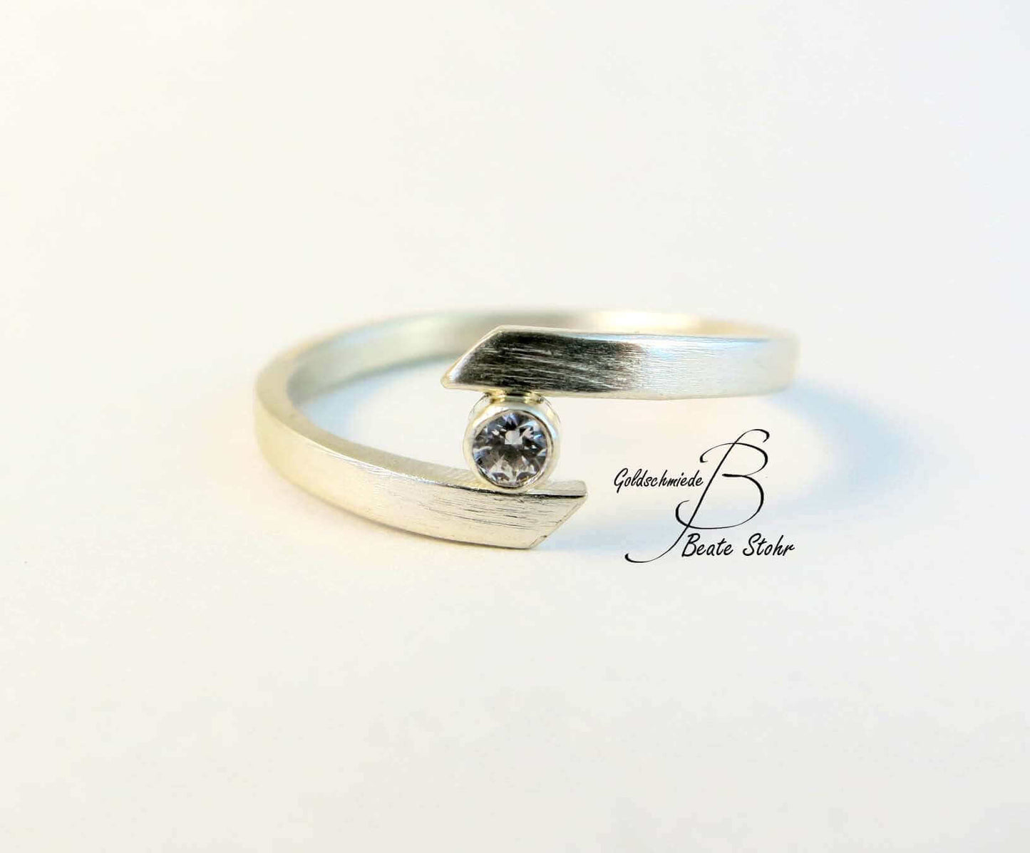 Verlobungs Zirkonia Silber Ring | Traumschmuckwerkstatt Shop