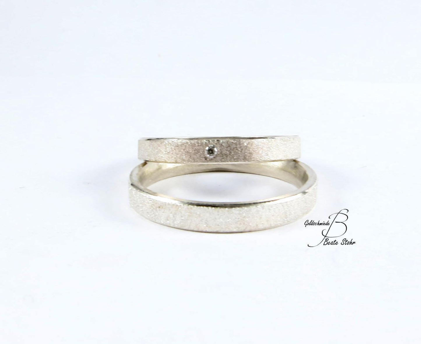 Eheringe Diamant schlicht