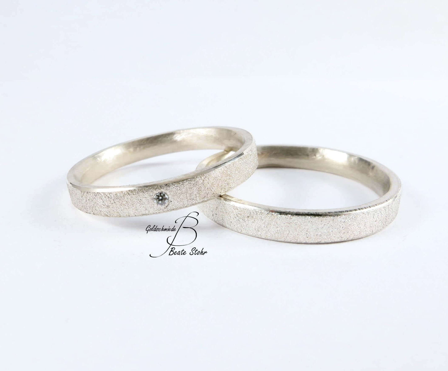 Partnerringe Diamant schlicht