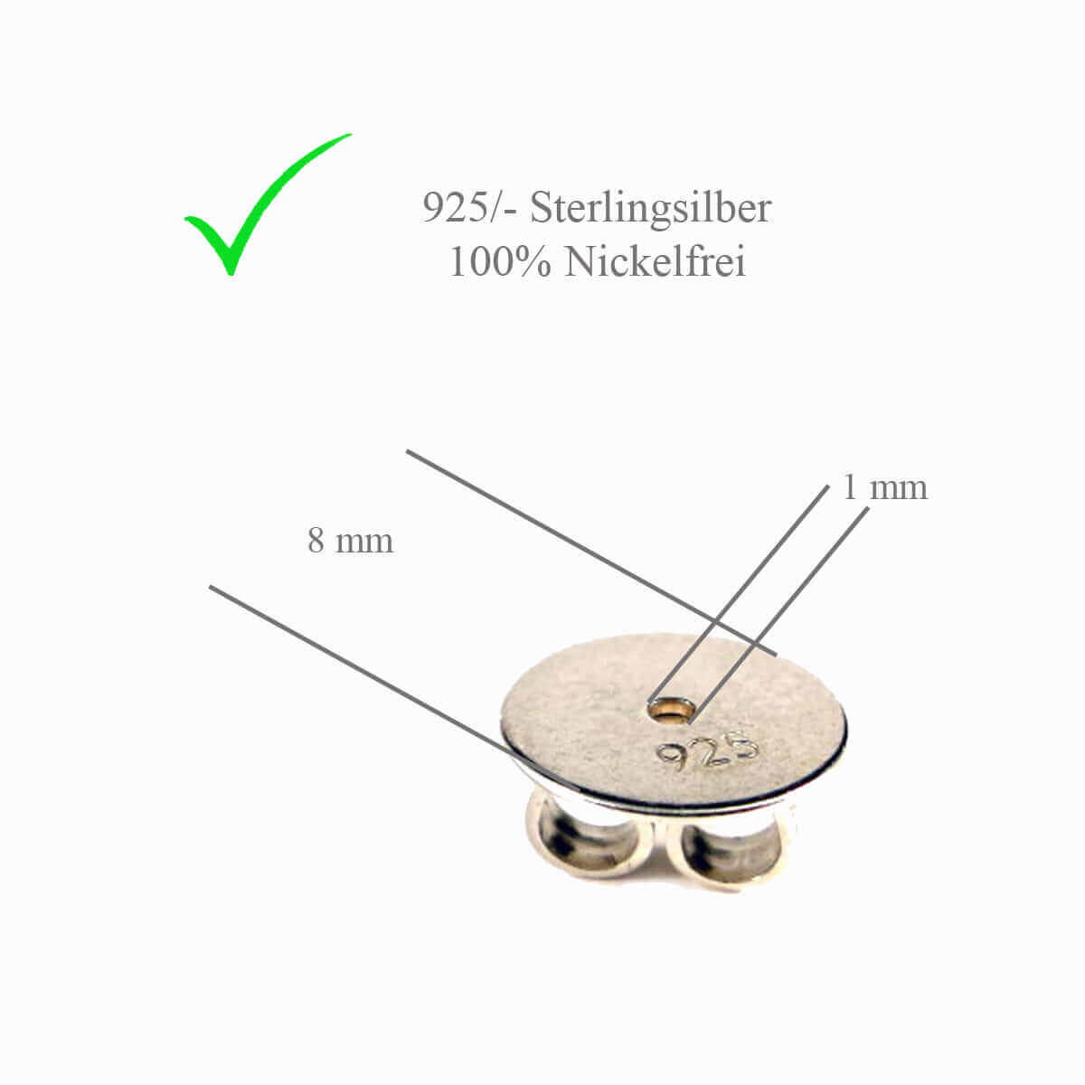 Schwere Silberne Ohrstecker | Traumschmuckwerkstatt Shop