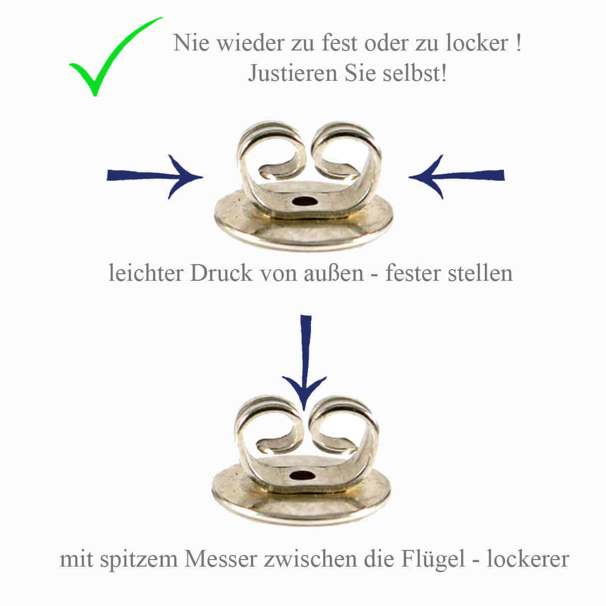 Schwere Silberne Ohrstecker | Traumschmuckwerkstatt Shop