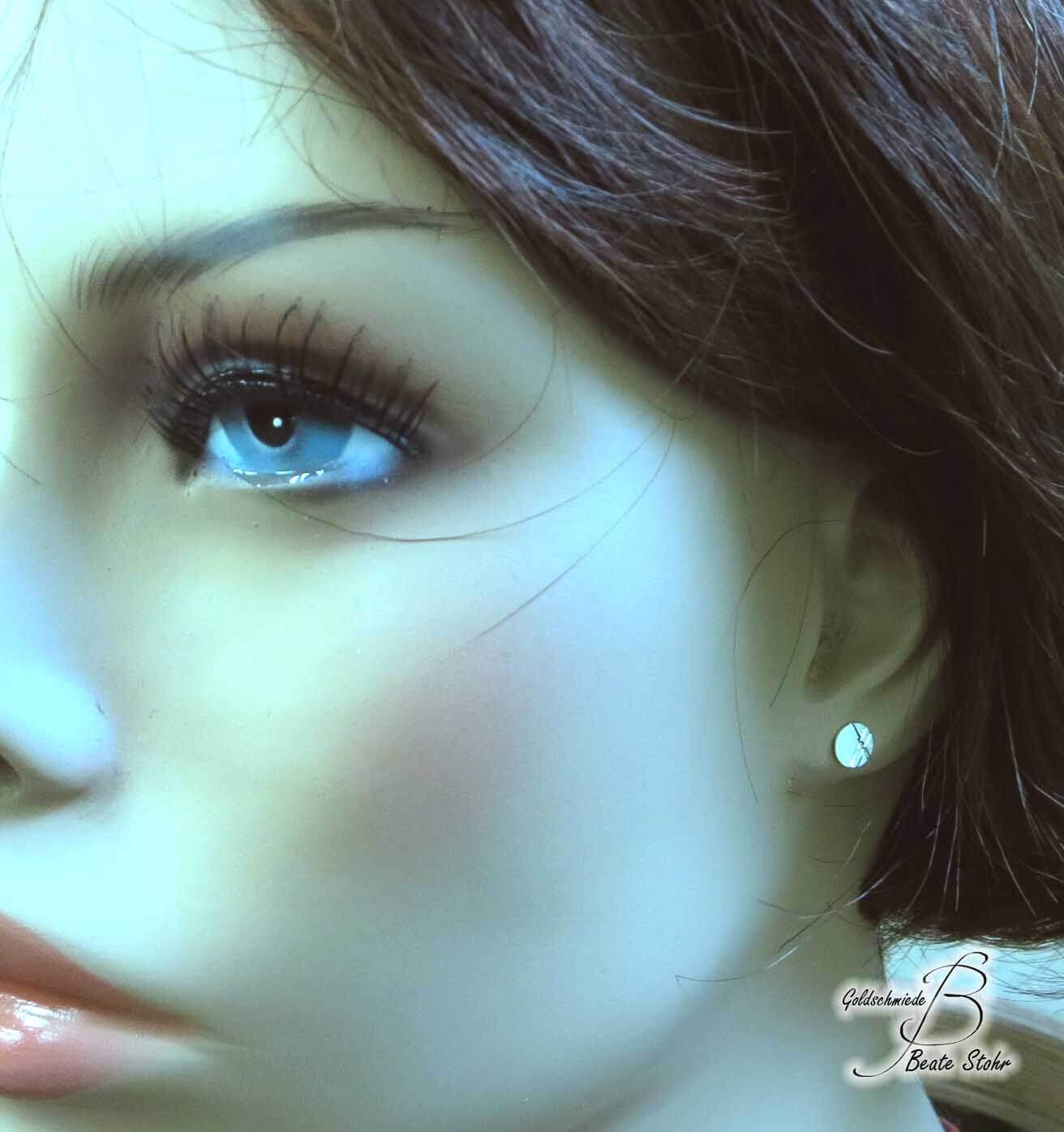 Einschnitte Eismatte Ohrstecker | Traumschmuckwerkstatt Shop