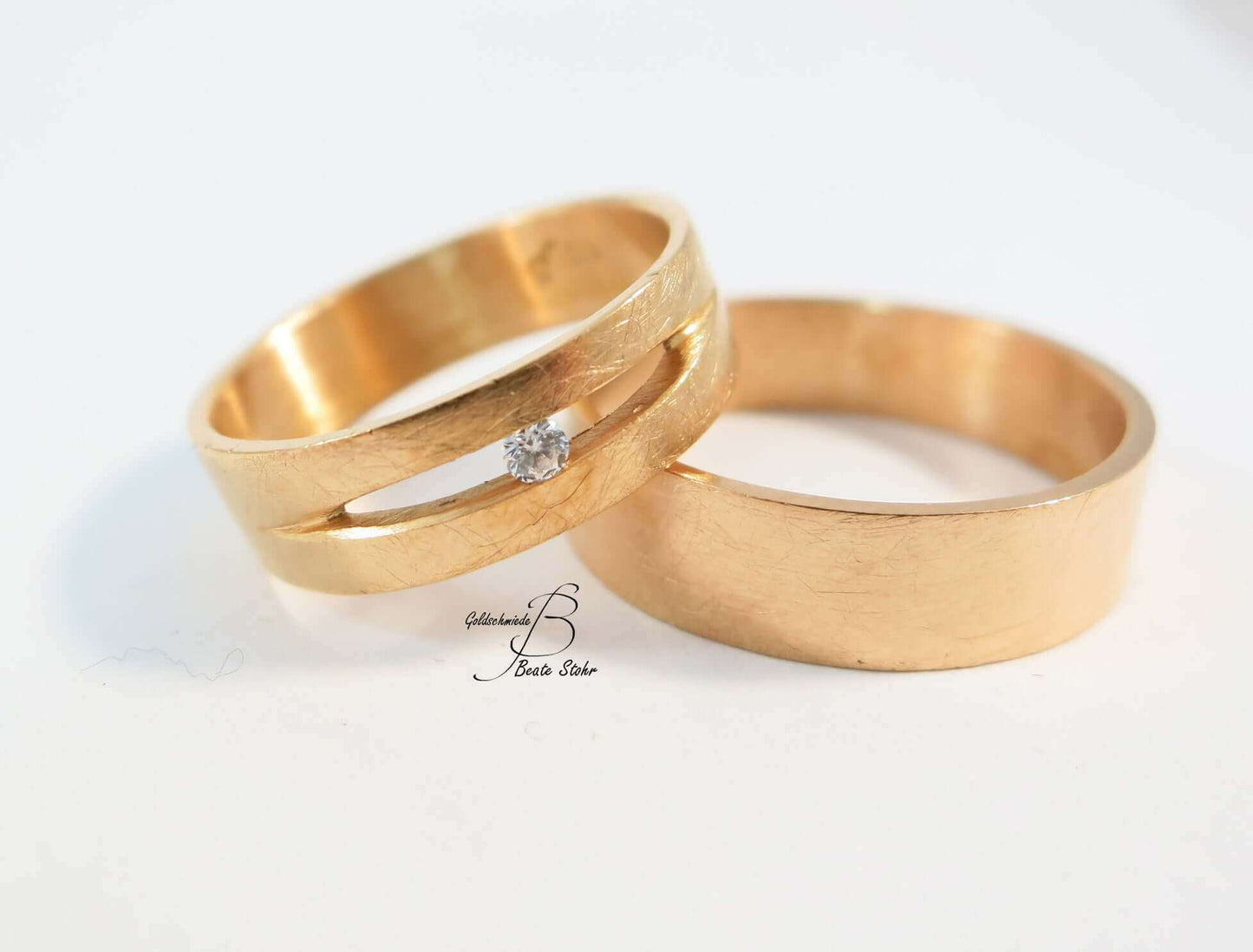 Trauringe mit Diamant Roségold