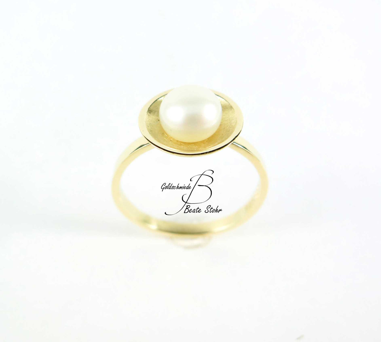 goldener Perlring 585/-