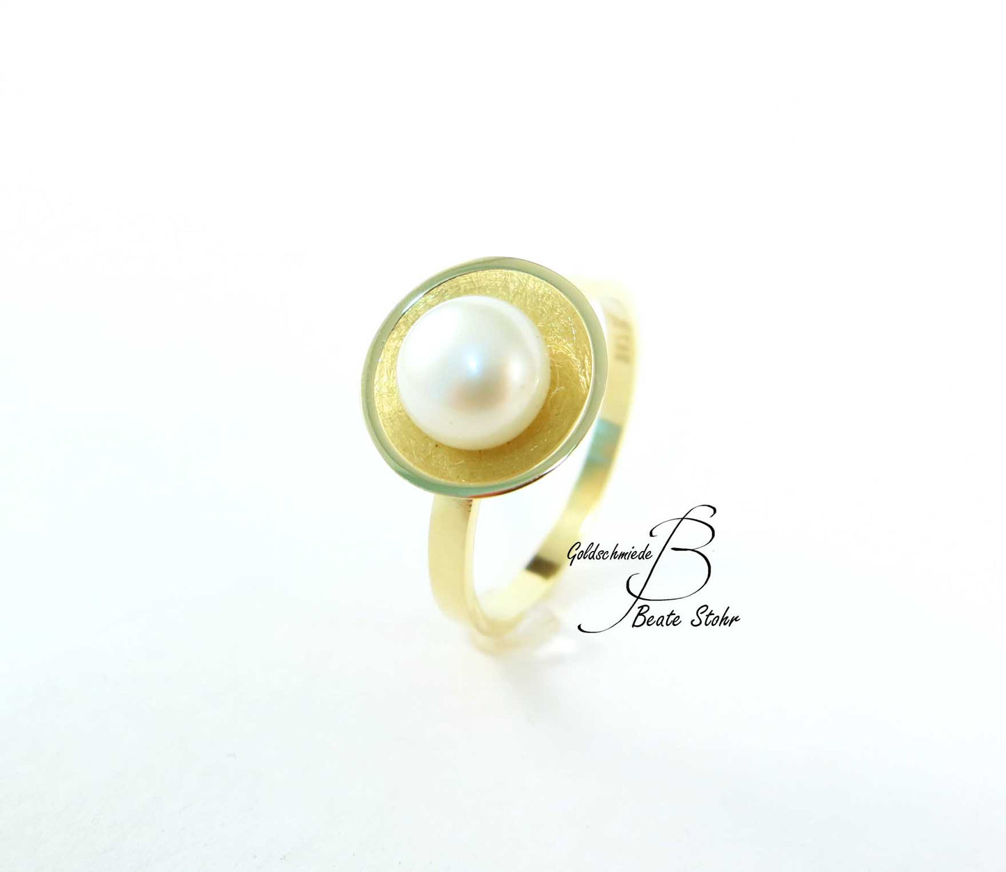 Perlring Schale 585/- Gold