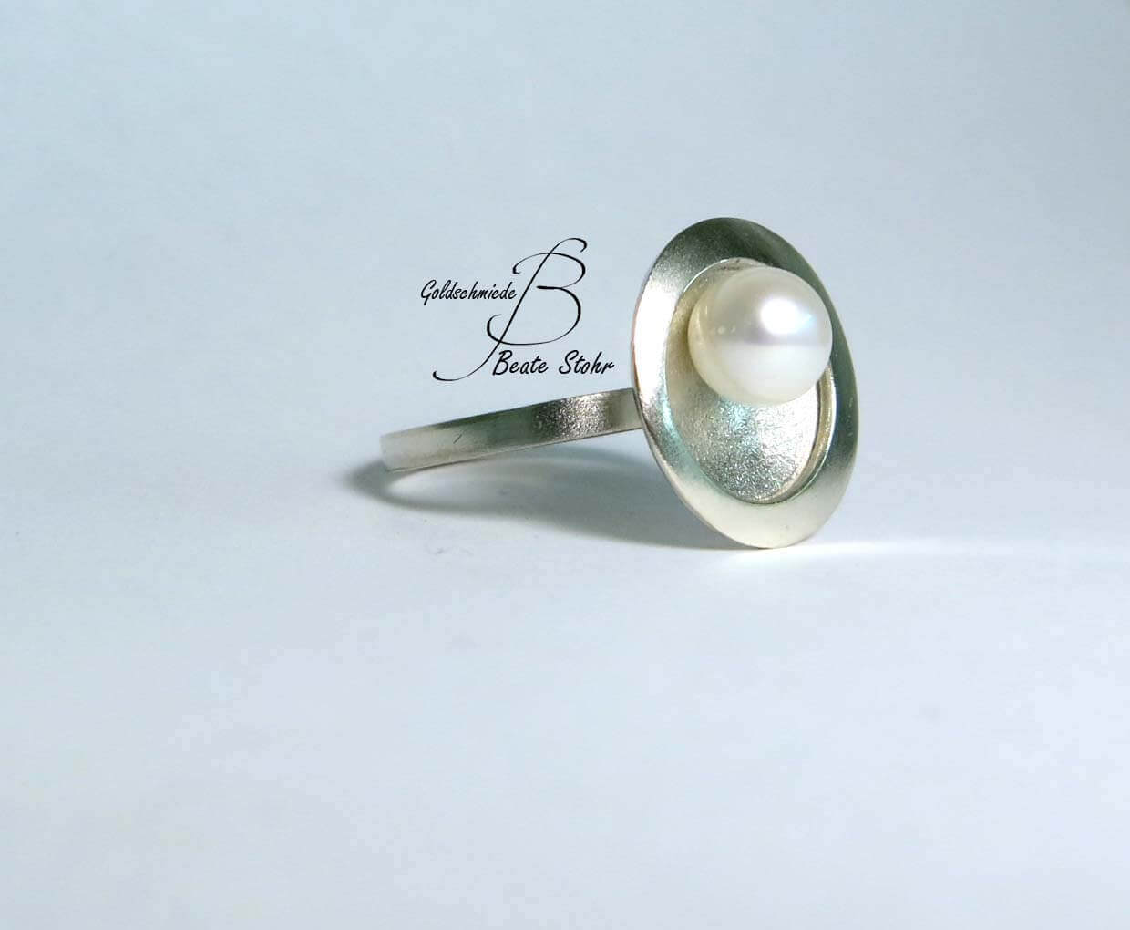 Perlen Silberring | Silberring | Traumschmuckwerkstatt Shop