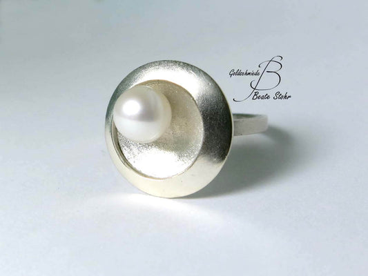 Perlen Silberring | Silberring | Traumschmuckwerkstatt Shop
