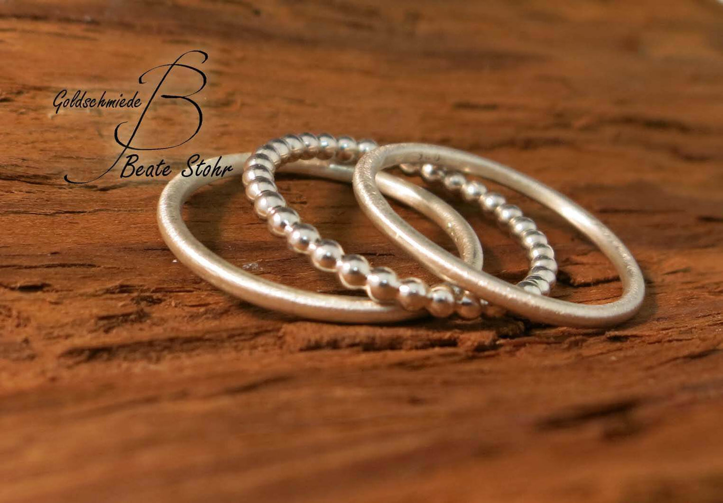 Stapel Ringe-Set Handarbeit