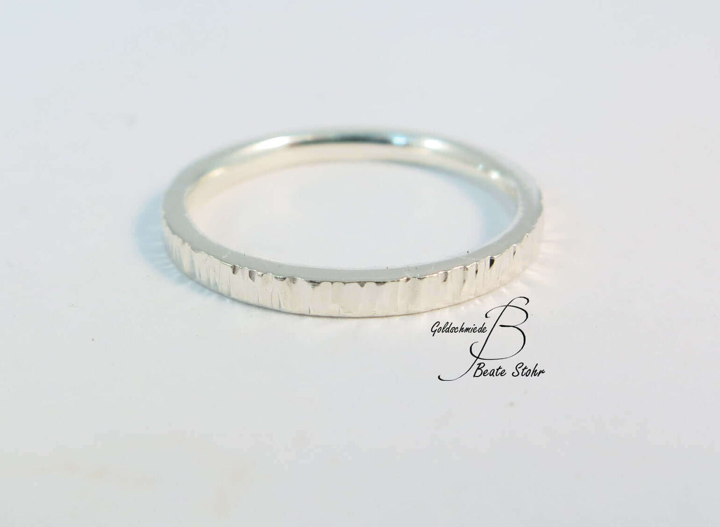 Ring Rinde schmal Silber