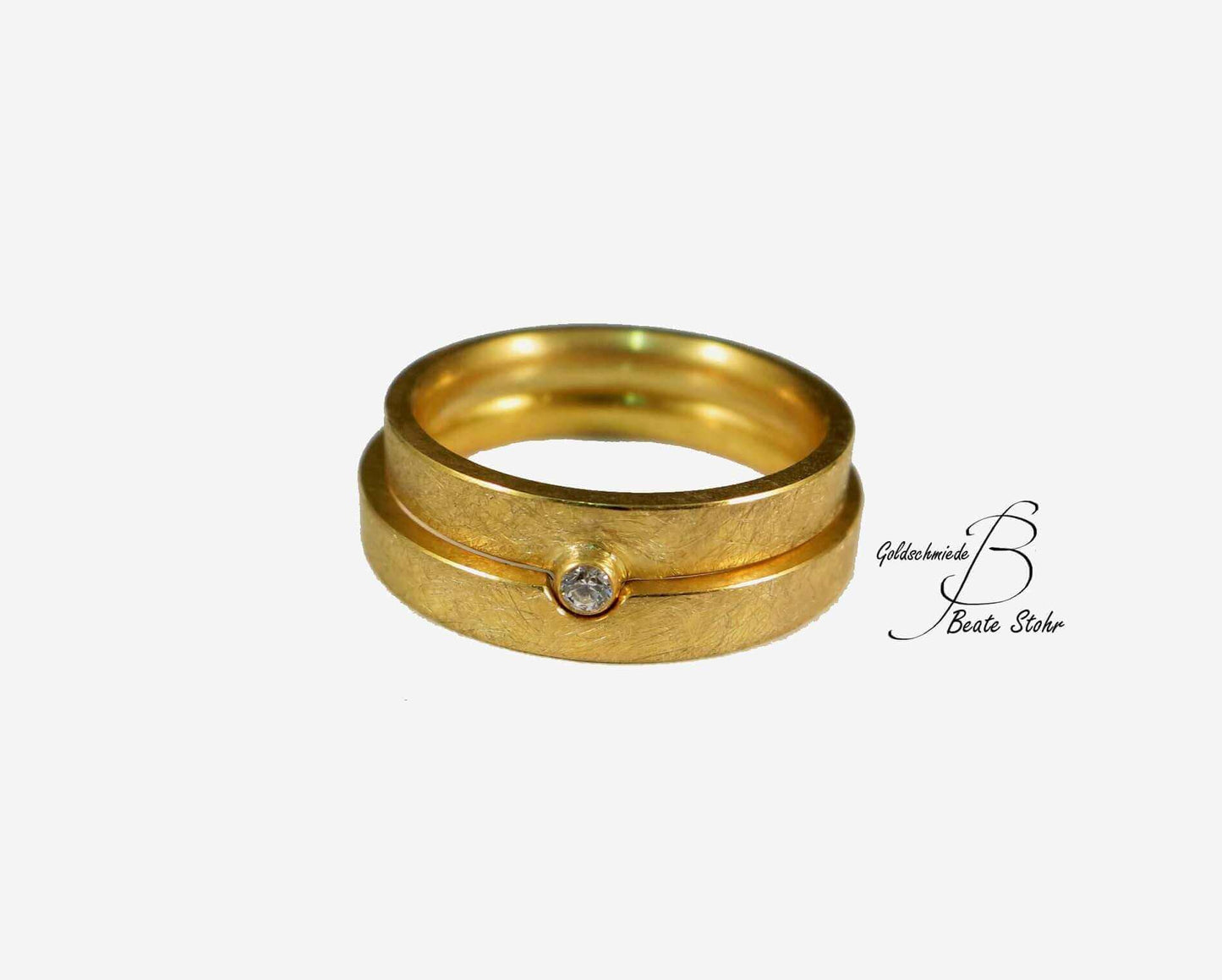 Eheringe mit Diamant