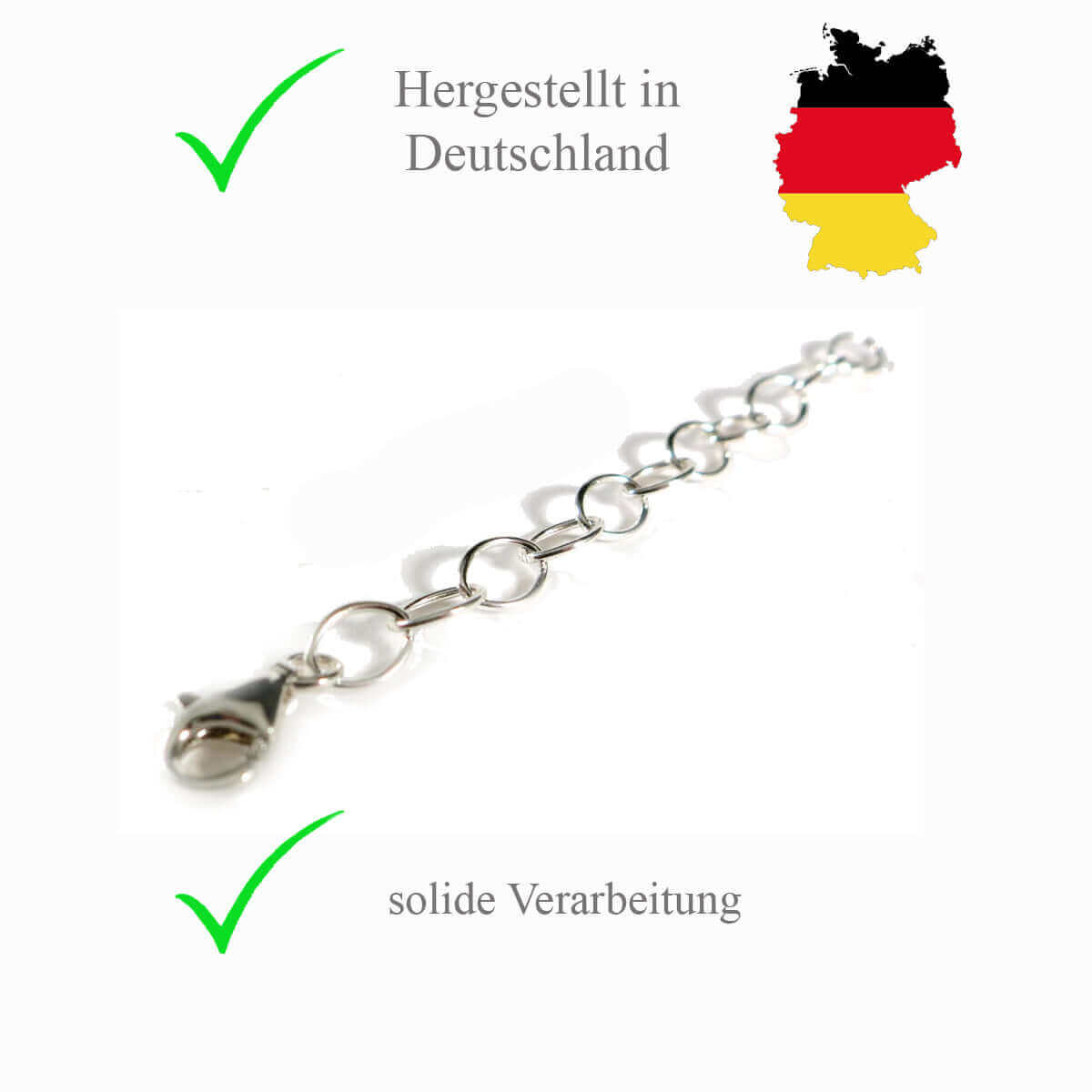 Silberne Kettenverlängerung | Traumschmuckwerkstatt Shop