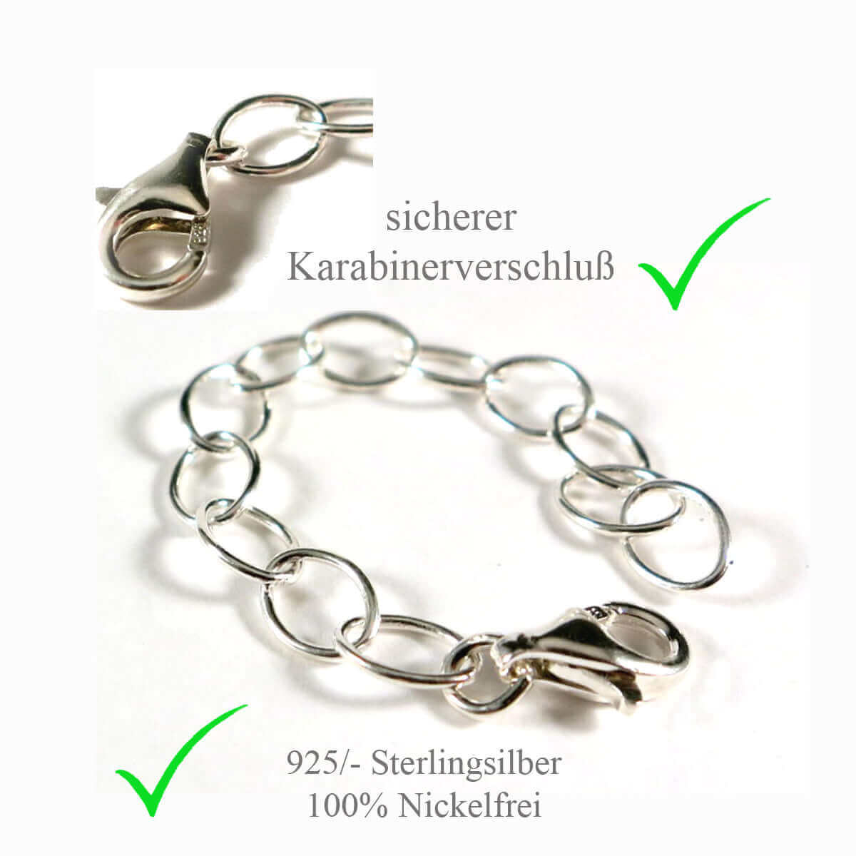 Silberne Kettenverlängerung | Traumschmuckwerkstatt Shop