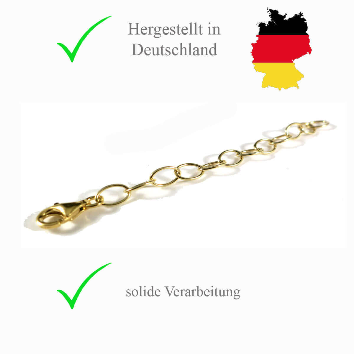 Goldene Verlängerungskette | Traumschmuckwerkstatt Shop
