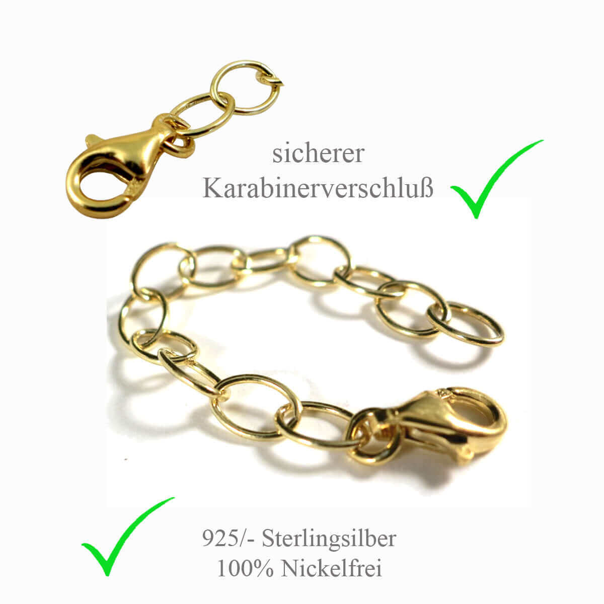Goldene Verlängerungskette | Traumschmuckwerkstatt Shop
