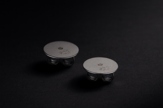 XL Ohrring Verschluss 8mm – sicherer Halt in 925 Silber