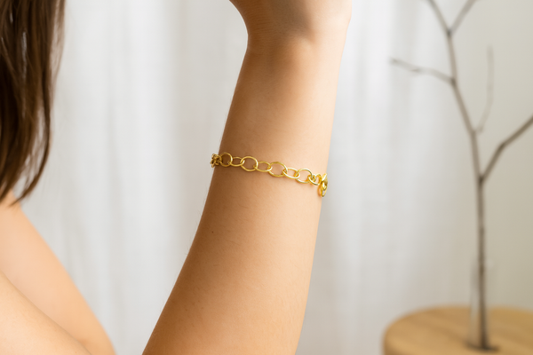 Charm Armband vergoldet 925 Silber: edel & zeitlos