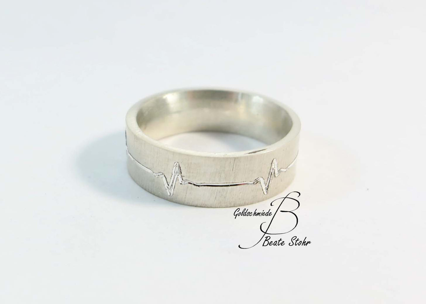 Trauring "Herzlinie" Silber