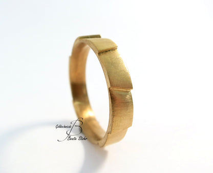 Trauring "Treppe der Liebe" 585/- Roségold