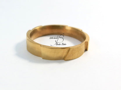 Trauring "Treppe der Liebe" 585/- Roségold