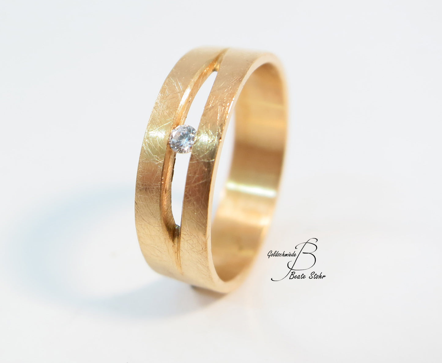 Antragsring mit Diamant Roségold 585/-