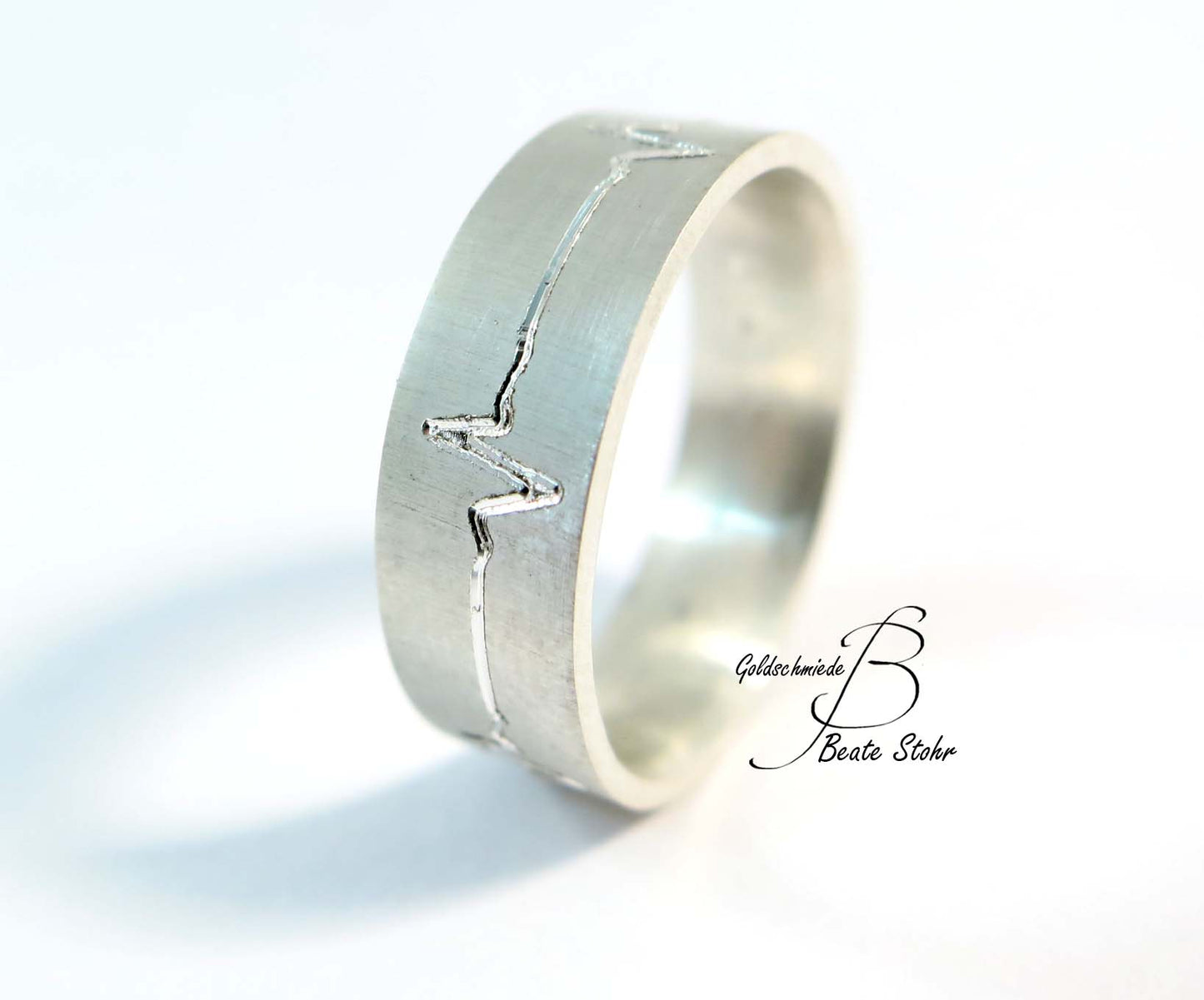Trauring "Herzlinie" Silber