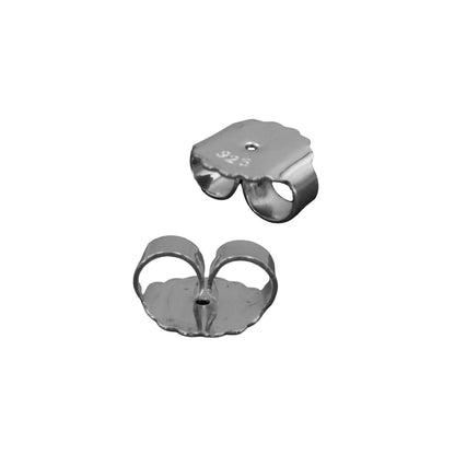 XXL Ohrmutter 10mm Silber 925/- für schwere Ohrstecker oder größere Ohrlöcher