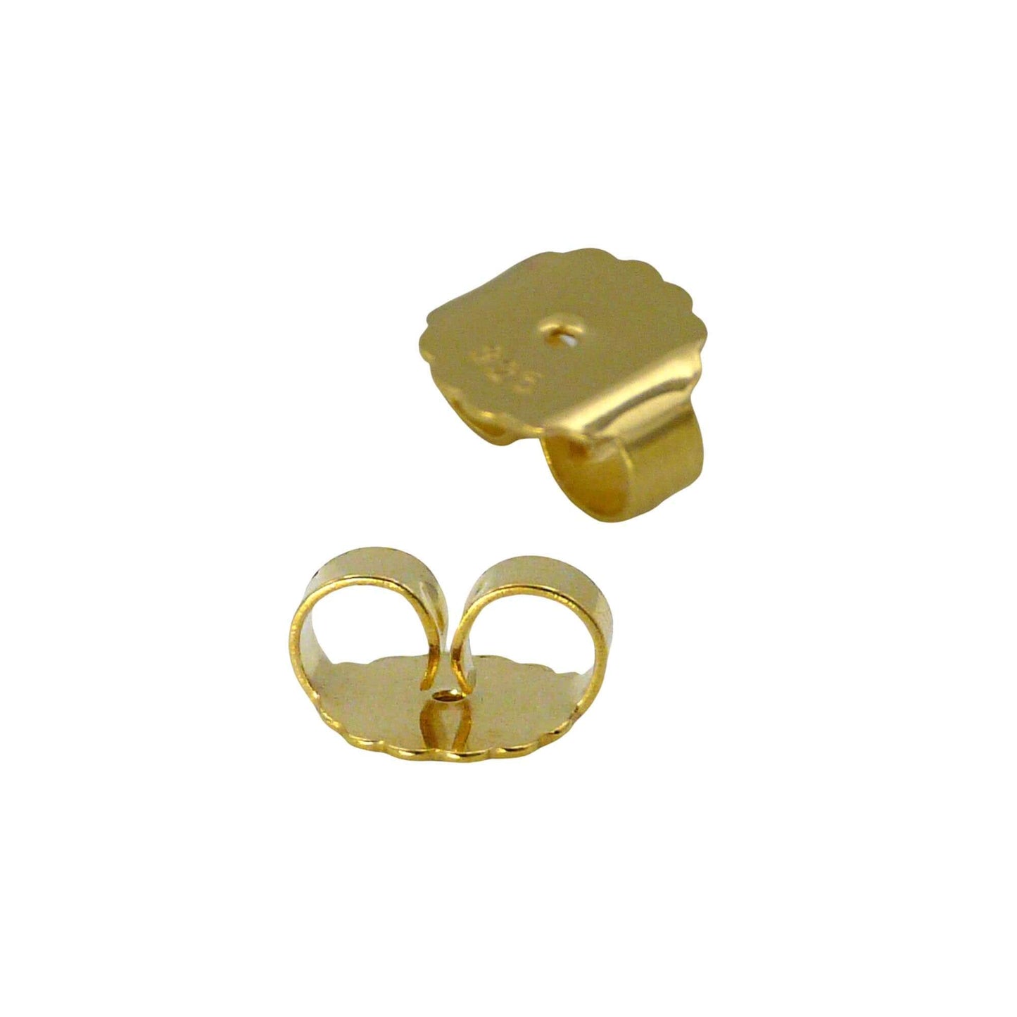 XXL Ohrmutter 10mm vergoldet Silber 925/- für schwere Ohrstecker oder größere Ohrlöcher