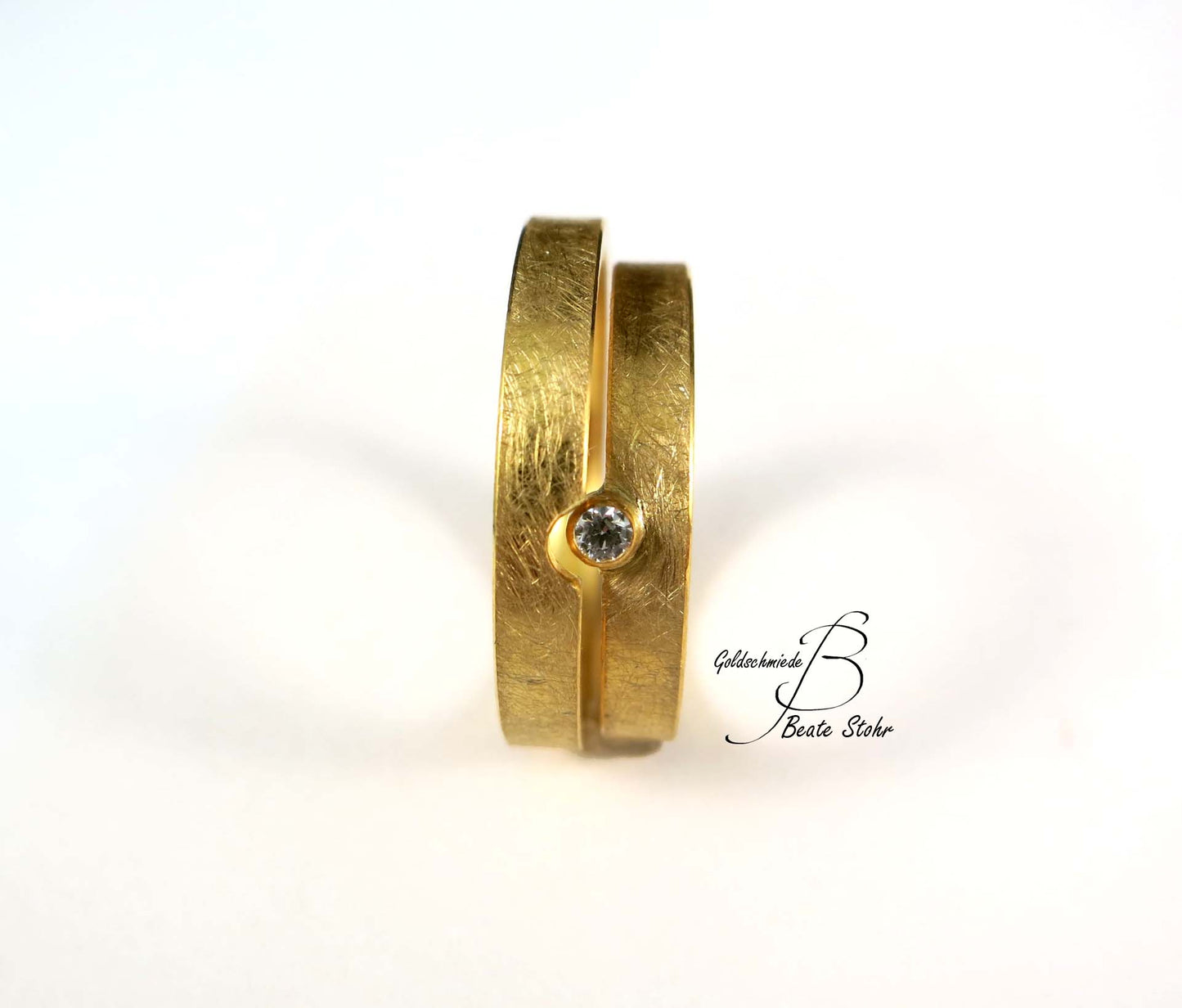 Trauringe "perfektes Paar" mit Diamant Gold 585/-
