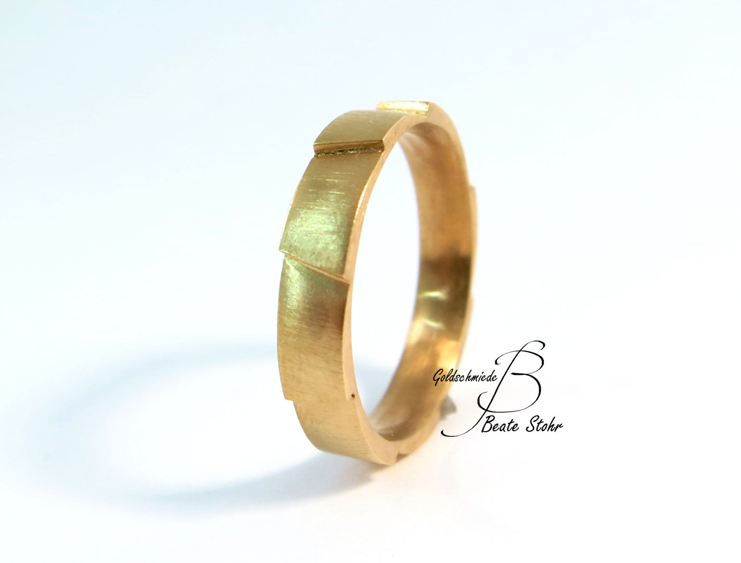Trauring "Treppe der Liebe" 585/- Roségold