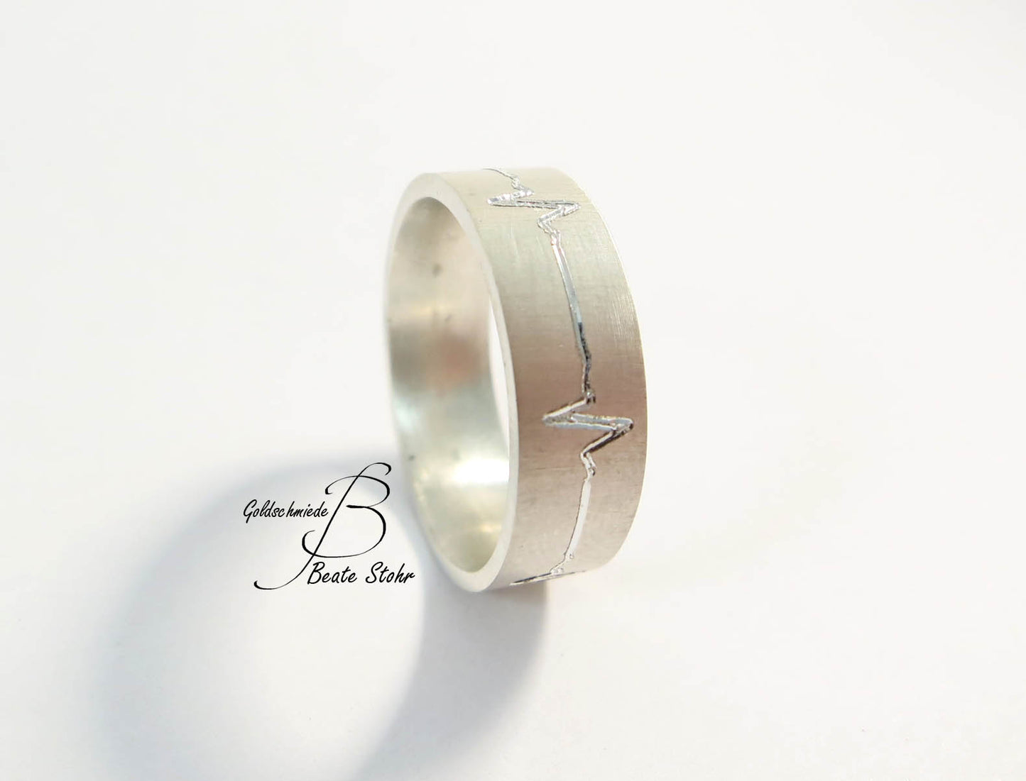 Trauring "Herzlinie" Silber