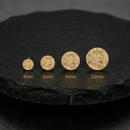 ohrringe Silber matt vergoldet