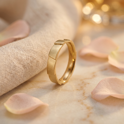 Trauring "Treppe der Liebe" 585/- Roségold Gold handgefertigt | Traumschmuckwerkstatt