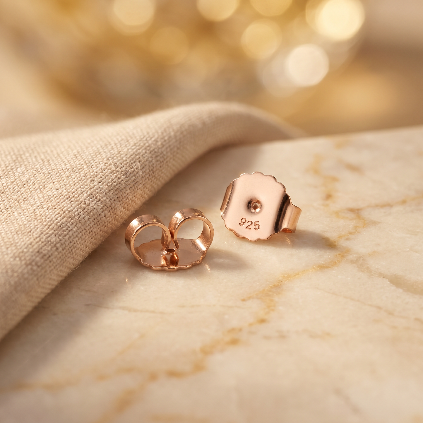 XXL Ohrmutter Verschluss 925 Silber - Materialbild 925 Silber | Traumschmuckwerkstatt