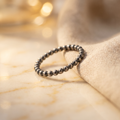 Kugelring Silber Vintage 925 Silber handgefertigt | Traumschmuckwerkstatt