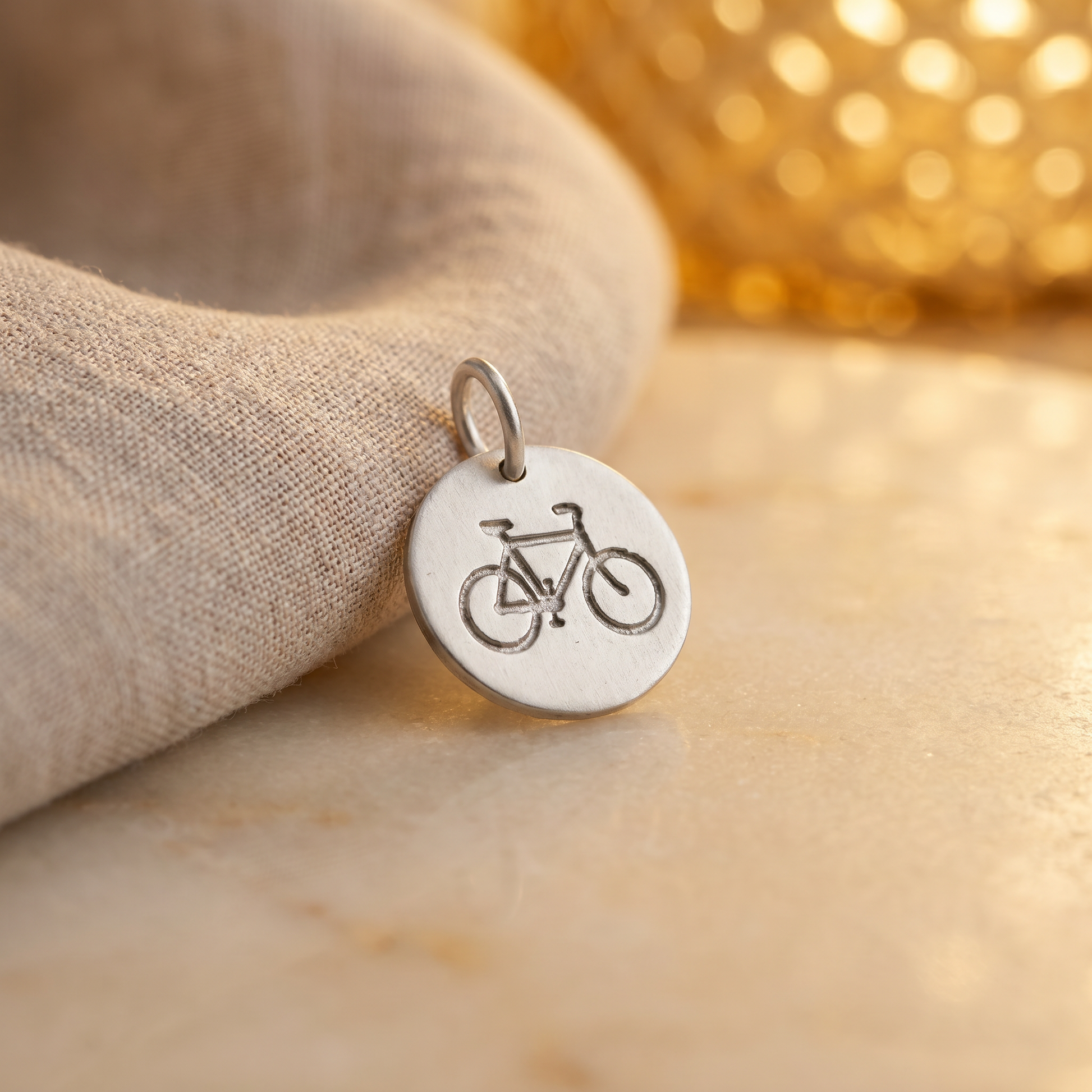 Fahrrad Anhänger 925 Silber | handgefertigt
