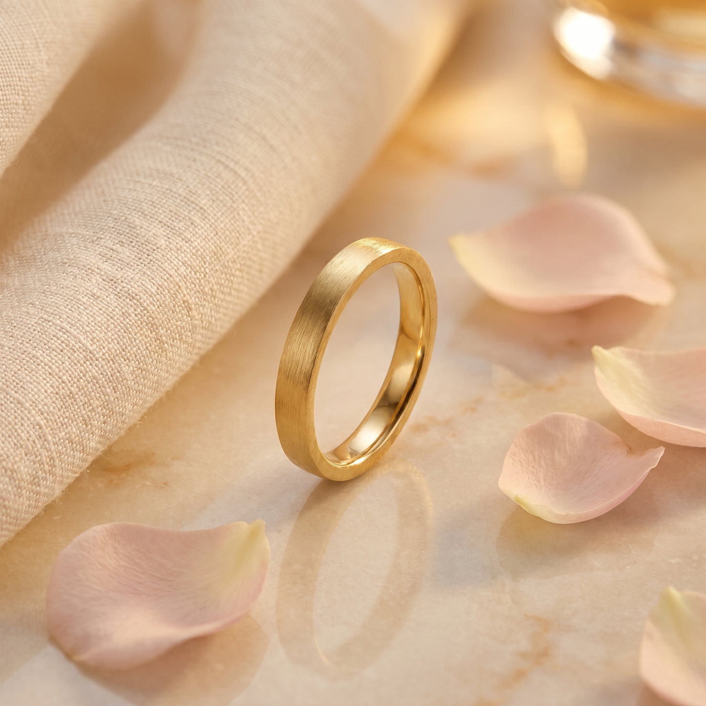 schlichte Trauringe in 585/- Gelbgold Handarbeit Gold handgefertigt | Traumschmuckwerkstatt