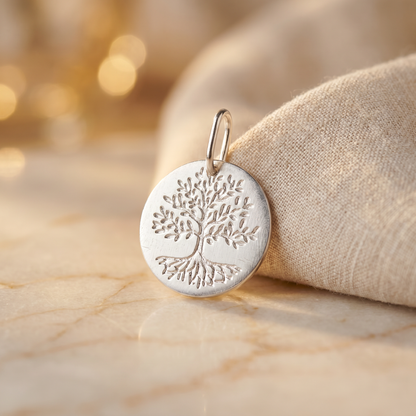 Lebensbaum Anhänger Silber | gravierbar