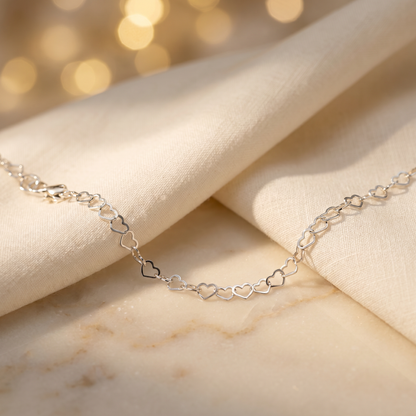 Herz Schmuck-Set 925 Silber handgefertigt | Traumschmuckwerkstatt