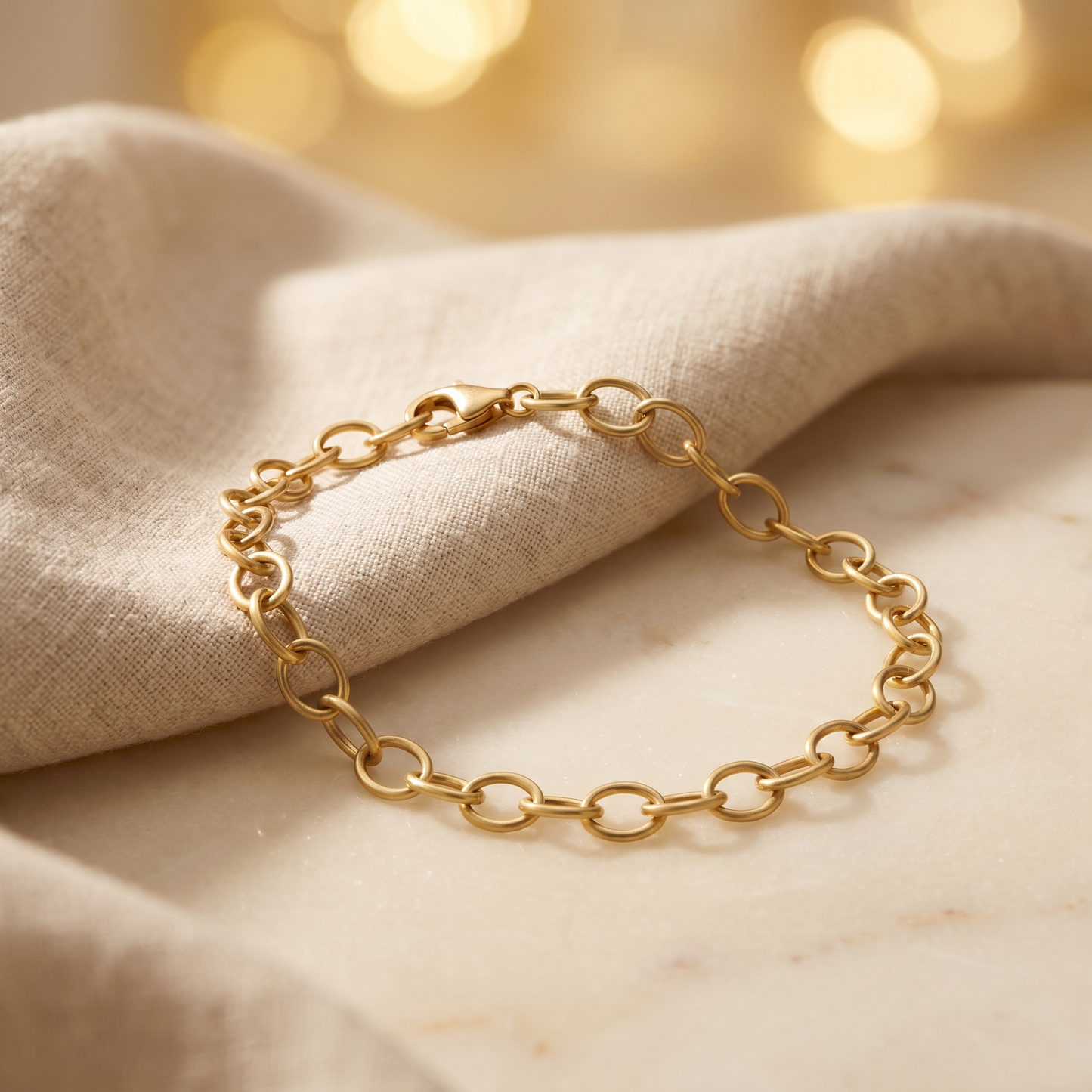 Charm Armband vergoldet 925 Silber handgefertigt | Traumschmuckwerkstatt