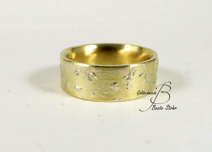 Gelbgold Sternenstaub-Ring | Traumschmuckwerkstatt Shop