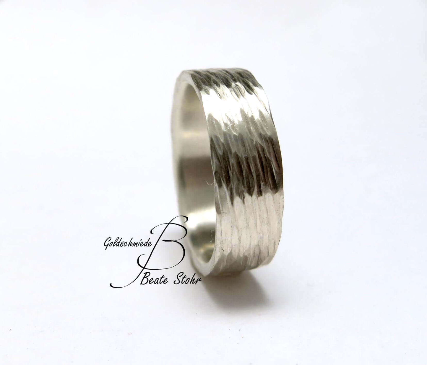 Strukturierter Silberring | Struktur Ring | Traumschmuckwerkstatt Shop