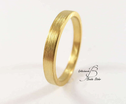 Einfacher Gelbgold Ring | Traumschmuckwerkstatt Shop